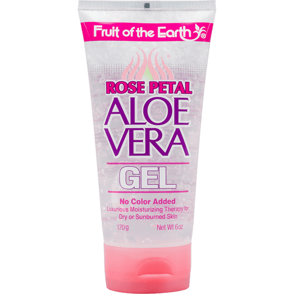 FRUIT OF THE EARTH ALOE VERA - ROSE PETAL GEL - 6OZ - 170G