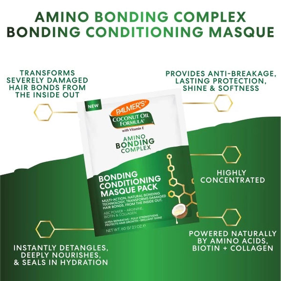 PALMER'S COCONUT OIL FORMULA Amino Bonding Complex Bonding Conditioning Masque Pack 60g