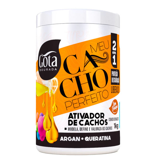 Gota Dourada Curl Activator Argan Oil And Keratin Golden Drop 1kg