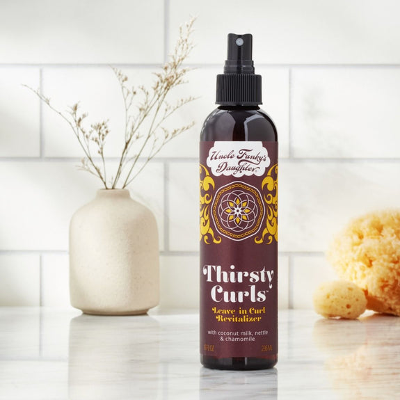 UNCLE FUNKY'S DAUGHTER Thirsty Curls LEAVE-IN CURL REVITALIZER 8OZ