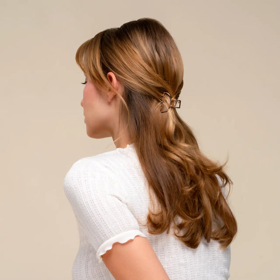 Kitsch Mini Metal French Hair Pin & Clips 3pc Set - Gold