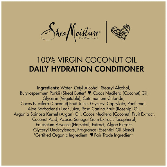 SheaMoisture 100% Virgin Coconut Oil Daily Hydration Conditioner 13 fl oz