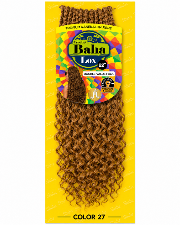 Jazzy Hair Premium Kanekalon Fiber Crochet Baha Lox 22"