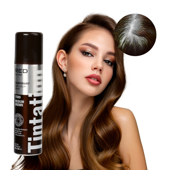 RED BY KISS Tintation Temporary Hair Color Root Touch Up Color Spray – Core Collection