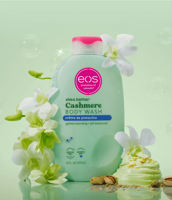 Eos Shea Butter Cashmere Creme De Pistachio Body Wash 473ml/16oz 🔥