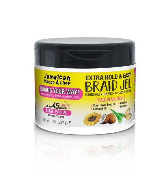 JAMAICAN MANGO & LIME Extra Hold & Easy Braid Jel-8 0Z