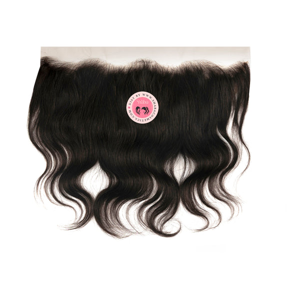 RUSH BRAZILIAN GLAMOUR 100% VIRGIN REMY HUMAN SILK FULL LACE FRONTAL 13x4 WITH BABY HAIR BODY WAVE