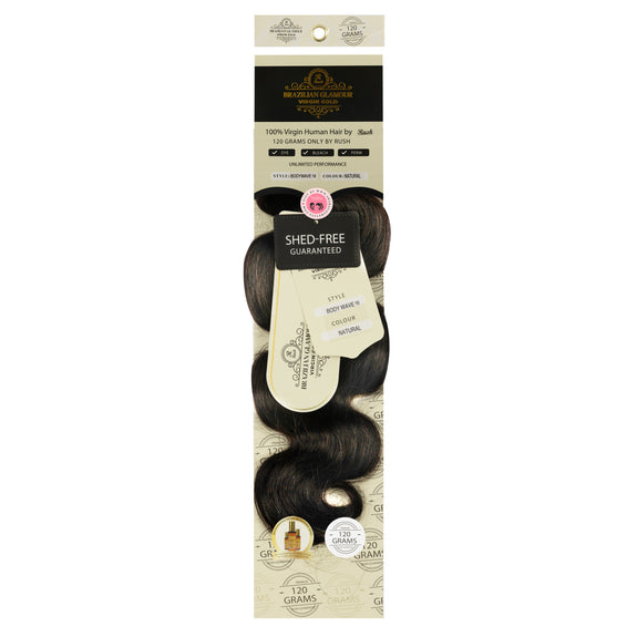 RUSH BRAZILIAN GLAMOUR 100% VIRGIN GOLD HUMAN HAIR BODY WAVE WEAVE