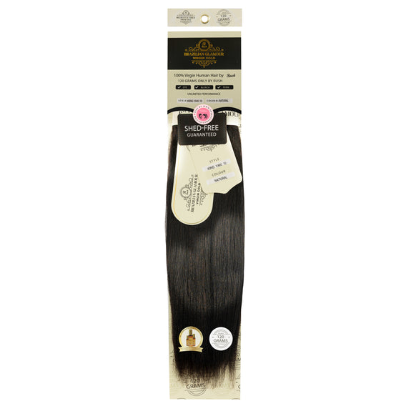 RUSH BRAZILIAN GLAMOUR 100% VIRGIN GOLD HUMAN HAIR KING YAKI WEAVE