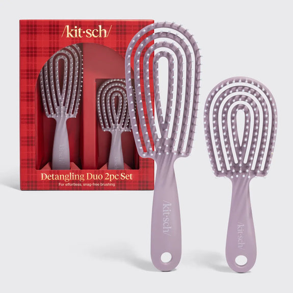 Kitsch Detangling Duo 2pc Set - Soft Violet