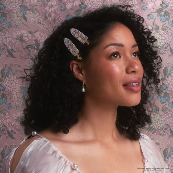 Kitsch Bridgerton X Creaseless Clips in Toile in Bloom
