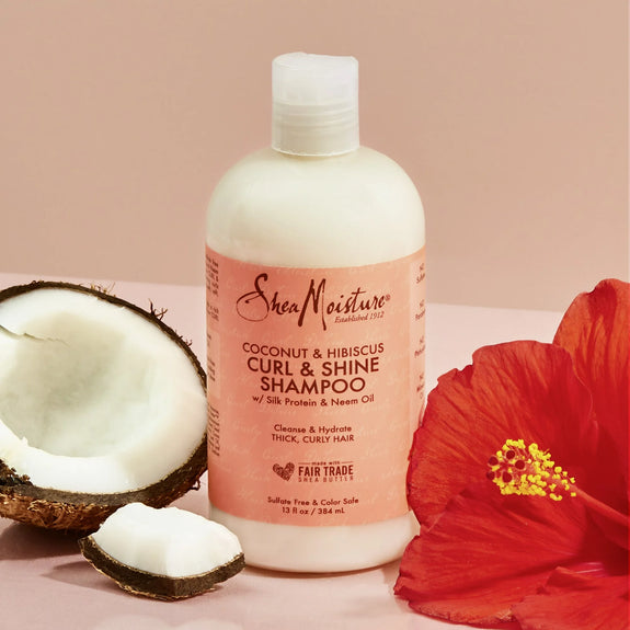 Shea Moisture Coconut & Hibiscus Curl & Shine Shampoo 379ml