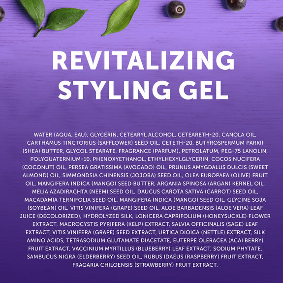 Cantu Revitalizing Styling Gel with Acai Berry and Shea Butter, 18.5 oz.