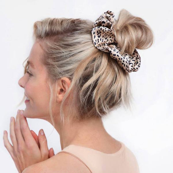 KITSCH Eco-Friendly Brunch Scrunchie - Leopard