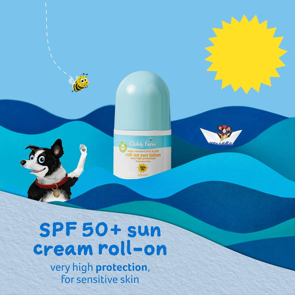 CHILDS FARM 50+ SPF roll-on sun lotion 50ml