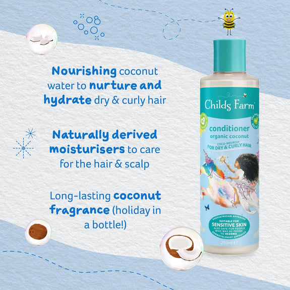 CHILDS FARM coco-nourish conditioner ORGANIC COCONUT-250ml