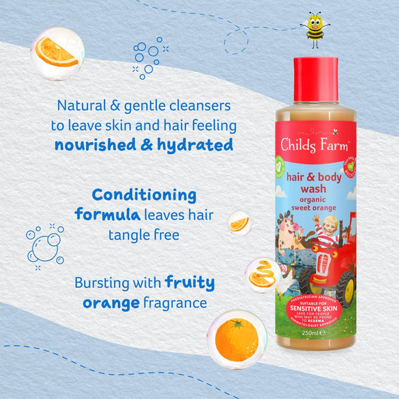 CHILDS FARM hair & body wash ORGANIC SWEET ORANGE