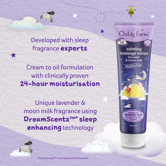 CHILDS FARM calming massage lotion LAVENDER & MOON MILK-150ml