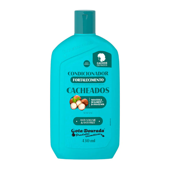 Gota Dourada Curly Strengthening Conditioner Golden Drop 430ml