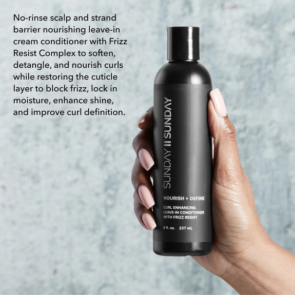 SUNDAY II SUNDAY CURL ENHANCING LEAVE-IN CONDITIONER WITH FRIZZ-RESIST COMPLEX 8 OZ