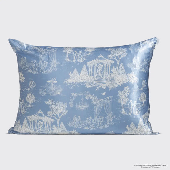 Kitsch Bridgerton X Satin Pillowcase in Garden Toile