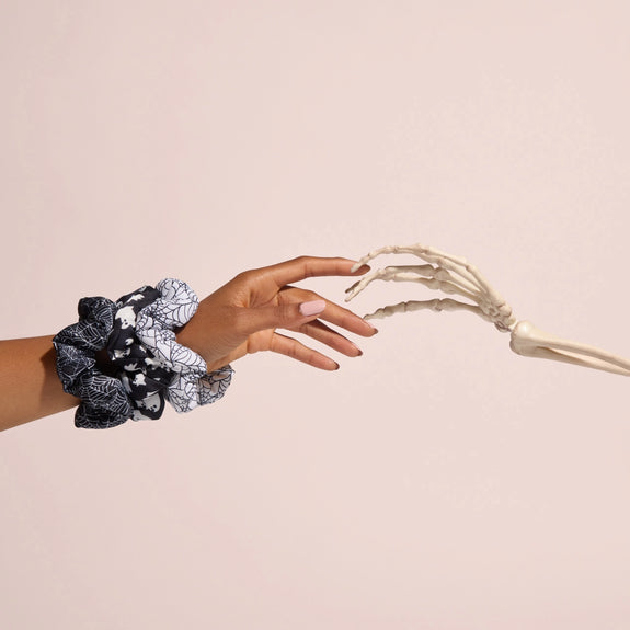 KITSCH Cloud Scrunchies 3pc Set - Spiderweb