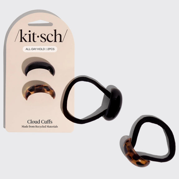 Kitsch Black & Tort Cloud Cuffs