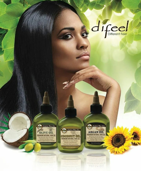 DIFEEL VEGAN KERATIN PREMIUM HAIR OIL - ANTI FRIZZ & SHINE 8 OZ.