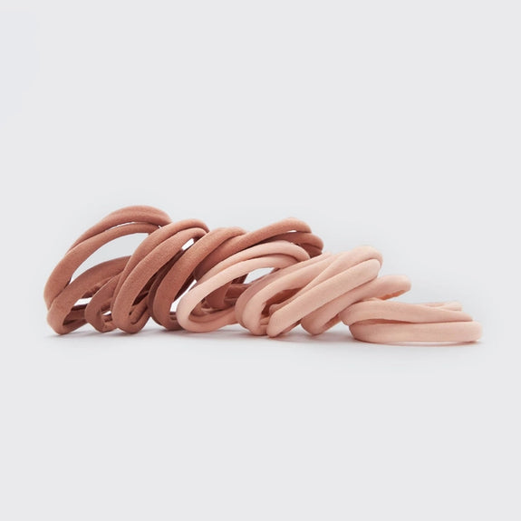 KITSCH Eco-Friendly Nylon Elastics 20pc Set - Blush