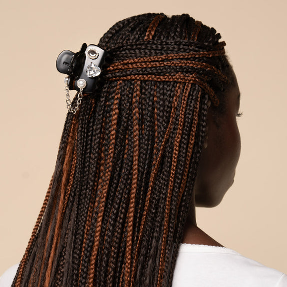 Kitsch pop Cloud Clip 7pc Set Vintage- Black