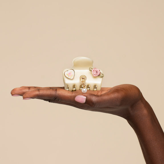 Kitsch pop Cloud Clip 7pc Set Vintage - Pearlized Cream