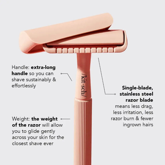 KITSCH Perfect Glide Safety Razor  Terracotta