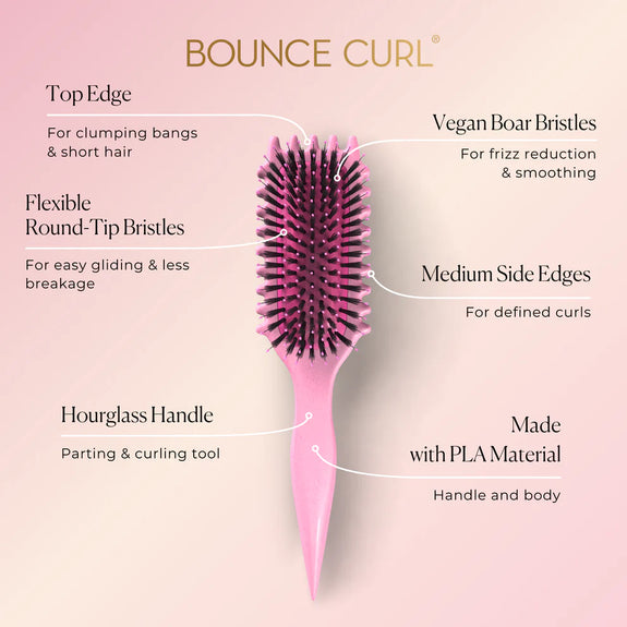 Bounce Curl Define EdgeLift Brush Pink