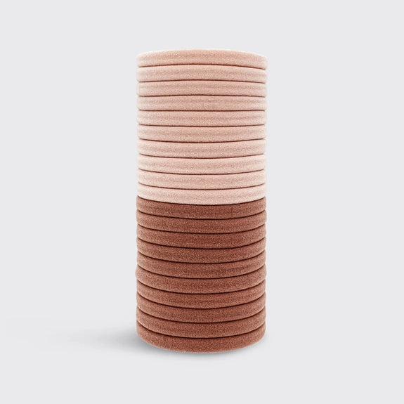 KITSCH Eco-Friendly Nylon Elastics 20pc Set - Blush