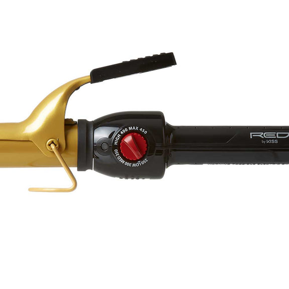 Red By Kiss Ceramic Tourmaline Professional Curling Iron 1"