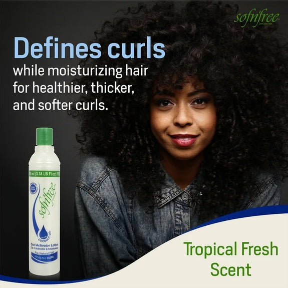 Sofn’Free Moisturizer & Curl Activator for Natural Hair, Soft Curls, and Waves 1