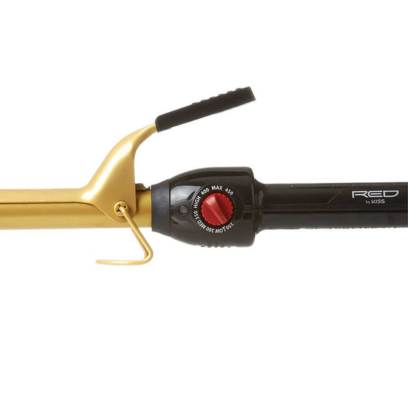 Red By Kiss Ceramic Tourmaline Professional Curling Iron 3/4"