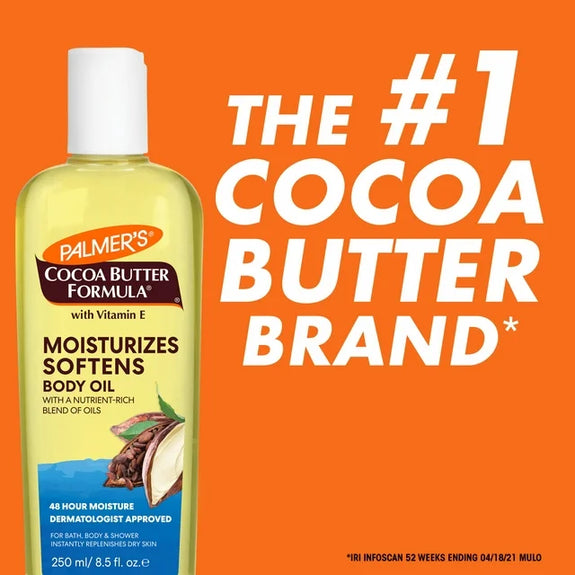 PALMER’S COCOA BUTTER FORMULA Moisturizes Softens Body Oil-8.5 oz