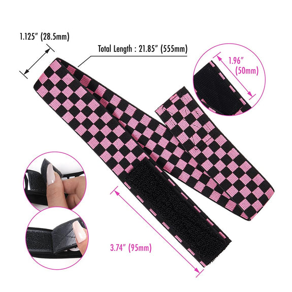 RED BY KISS Fashion Edge Band  Pink Check
