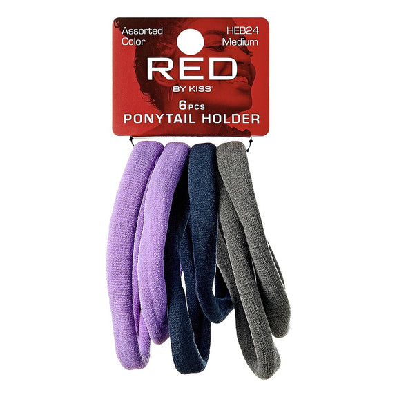 RED BY KISS Ponytail Holder Color Assorted Medium