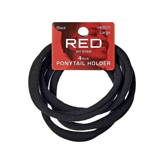 RED BY KISS Ponytail Holder Large Black