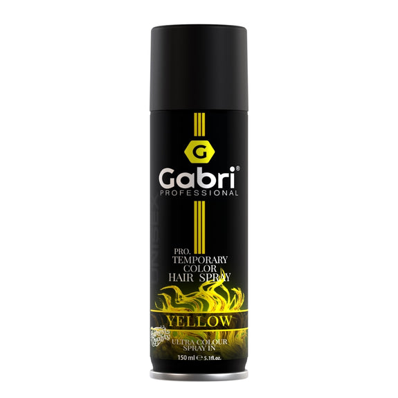 Gabri Professional Pro Temporary Hair Colour Spray Yellow 150ml