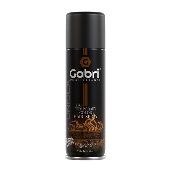Gabri Professional Pro Temporary Hair Colour Spray Dark Brown 150ml