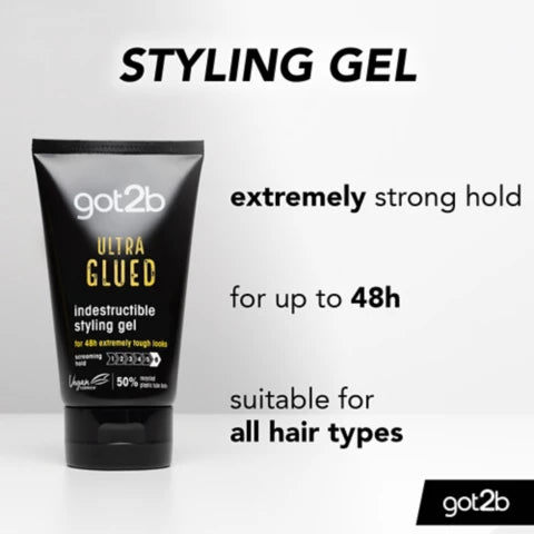 GOT2B GLUED ULTRA STYLING HAIR GEL 150ML