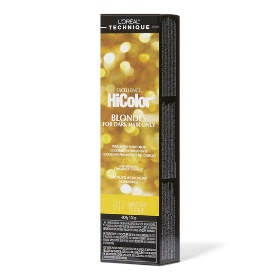 L’Oreal Technique Excellence Hicolor Blondes H17 Sandstone Blonde Permanent Creme Hair Color 34g/1.2oz