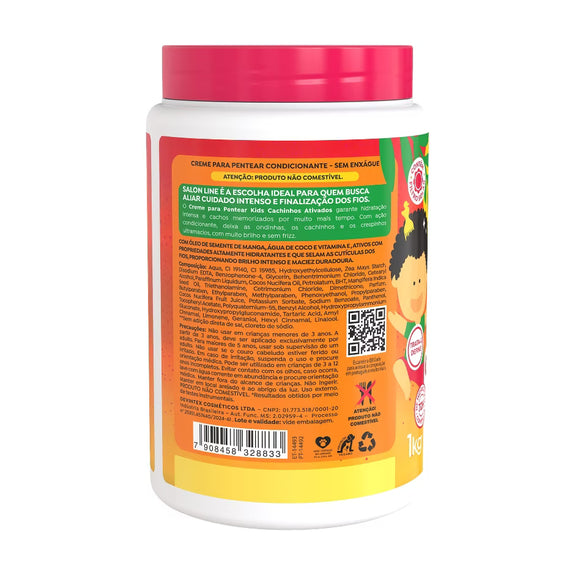 Salon line Combing Cream Sleeve Kids Activated Curls 1kg