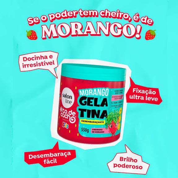 Salon Line Strawberry Gelatin #todecacho Kids Detangling 550g