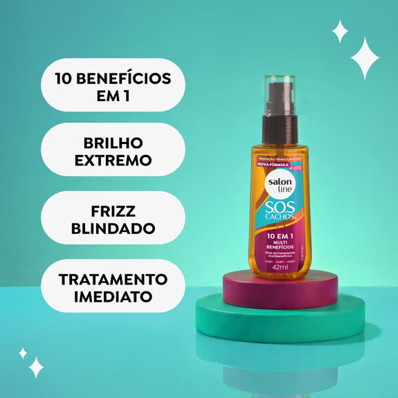 Salon line Treatment Oil SOS Curls 10 in 1 Multibenefits 42ml
