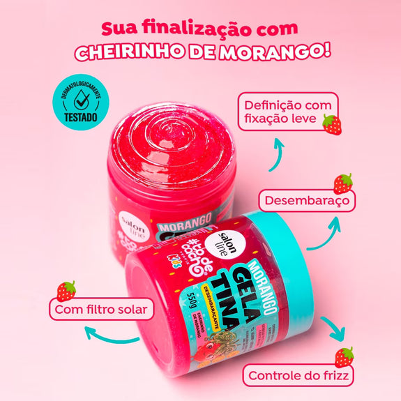 Salon Line Strawberry Gelatin #todecacho Kids Detangling 550g