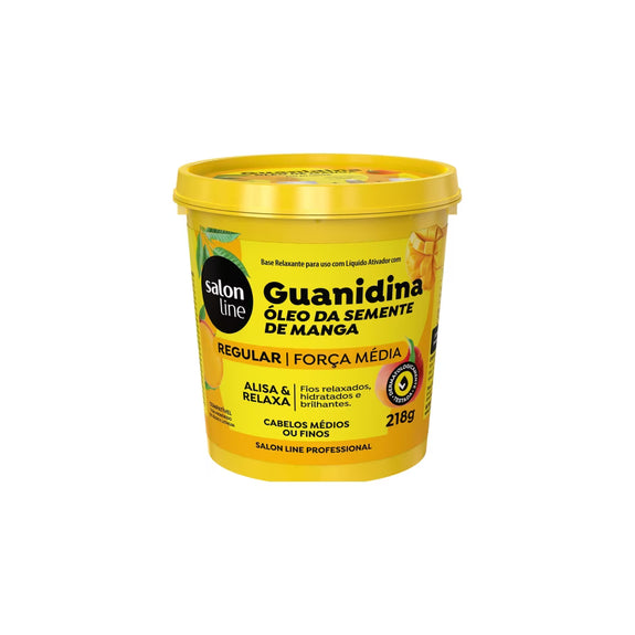 Salon Line Guanidine Mango Seed Oil Smoothes and Relaxer Regular 218g